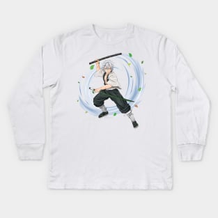 Wind Sword Master Kids Long Sleeve T-Shirt